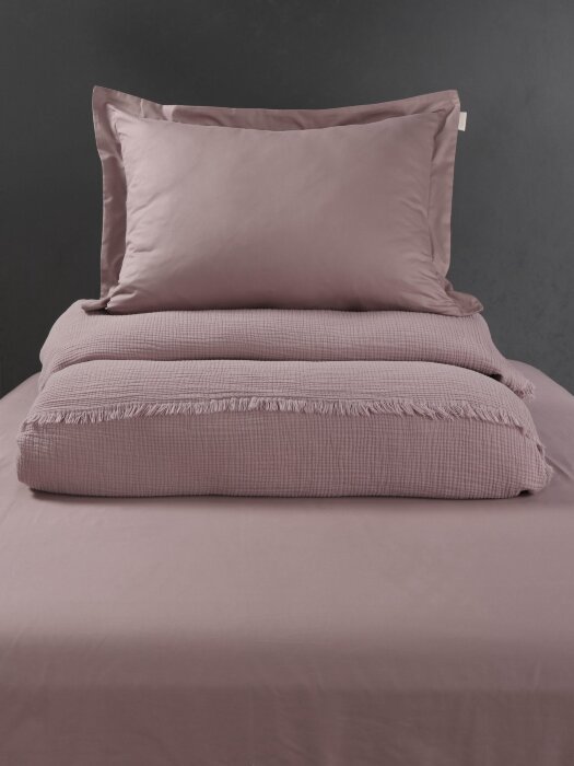 Комплекты для сна Stonewash Muslin (пыльная роза) комплект с покрывалом Евро