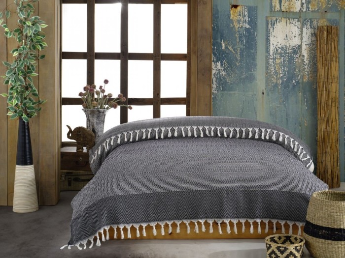 Покрывало MODERN цвет черный (BLACK) 200х220