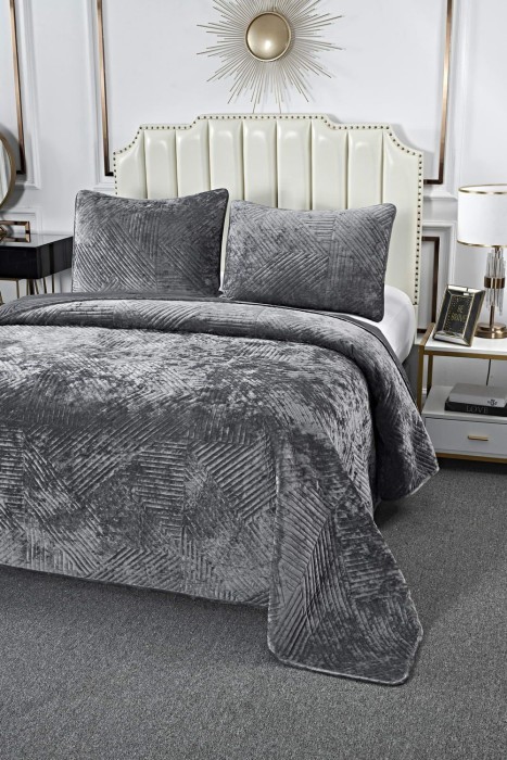 Патрисия (серая) Покрывало 160х220