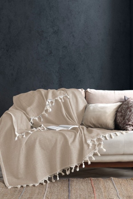 Покрывало MILANIYA цвет капучино (Сappuccino) 220х240