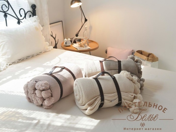 Эрмес (молоко) Покрывало 220х240