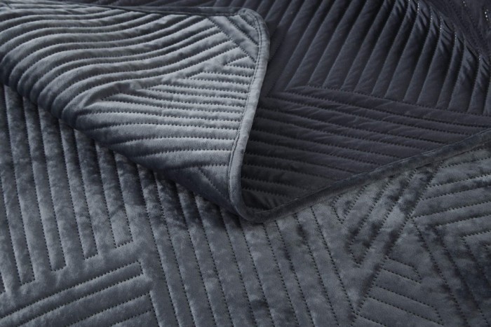 Патрисия (антрацит) Покрывало 240х260