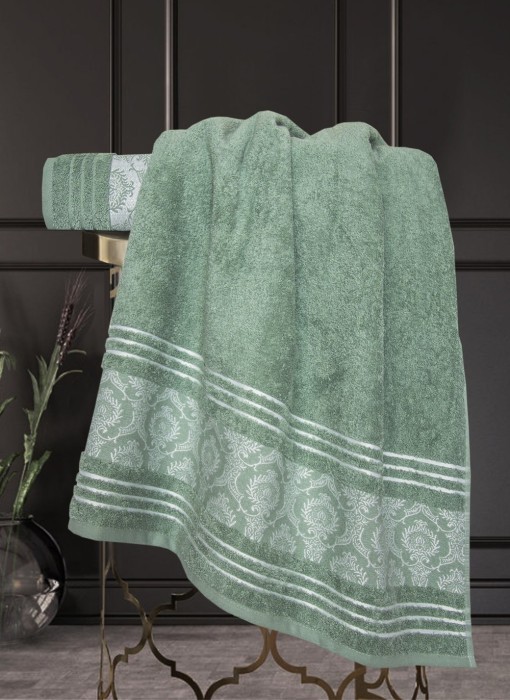 Полотенца Казанова Полотенце Бьянка Жаккардовый хлопок (мави) 70х140см Т67-324-70х140