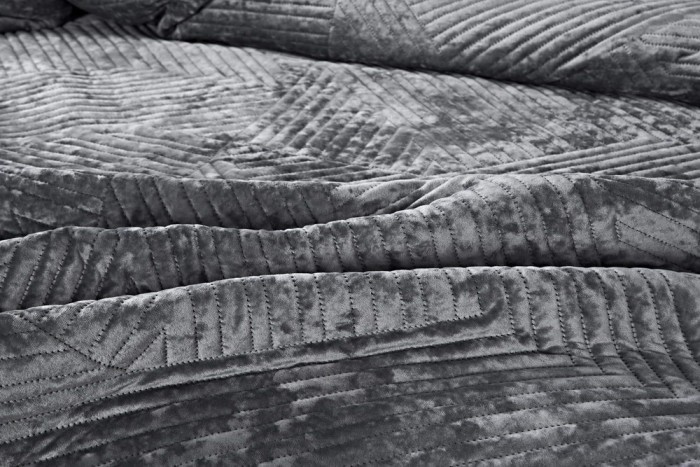 Патрисия (серая) Покрывало 240х260