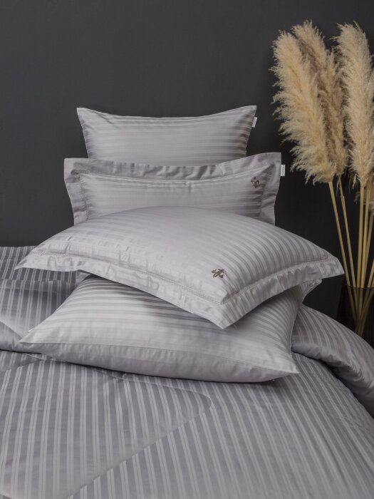 Комплекты для сна Stripe Royal (серебро) Egypt Cotton Семейный