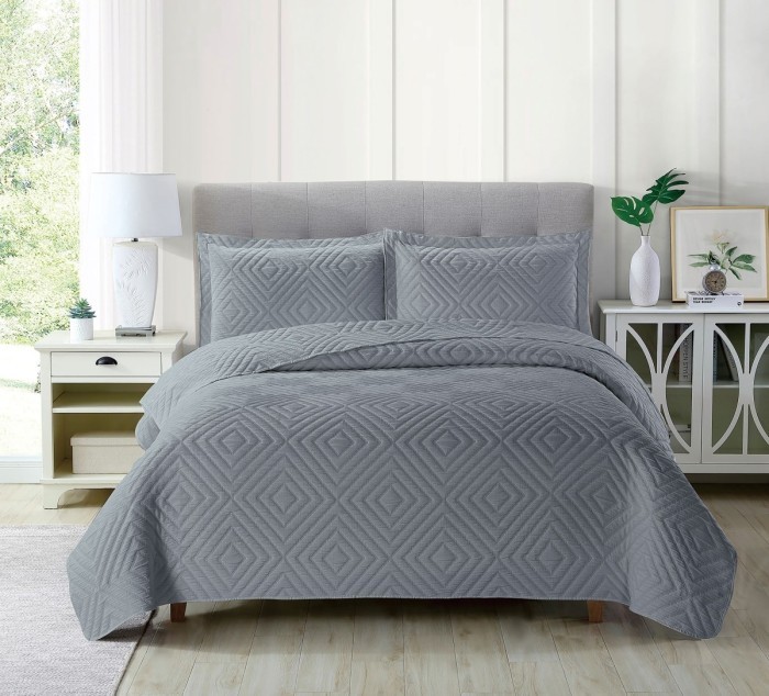 Покрывало PPL-23 GREY 1,5 спальный (160x230)