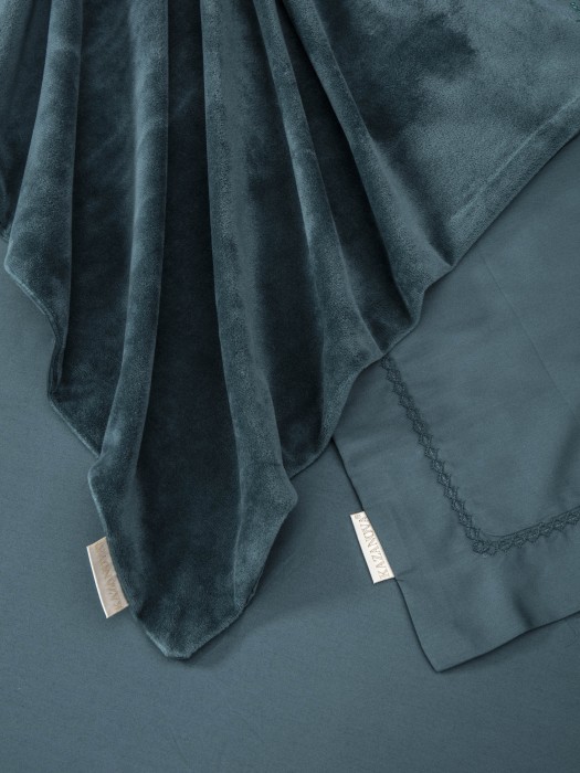 Комплекты для сна Lindor Premium (изумруд) Cotton Семейный