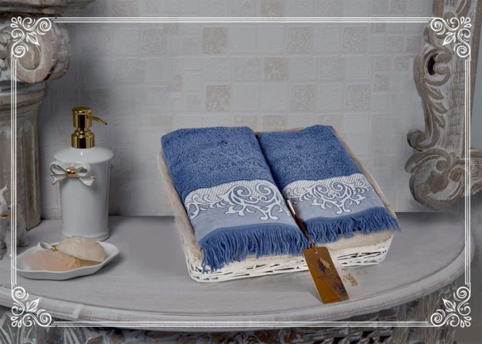 Комплект полотенец Казанова Donna (синий) 30х50см(3) К63-167-30х50