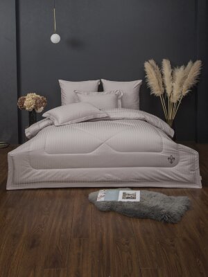 Комплекты для сна Stripe Royal (бежевый крем) Egypt Cotton Евро KP-ЕВРО-3082 к-т