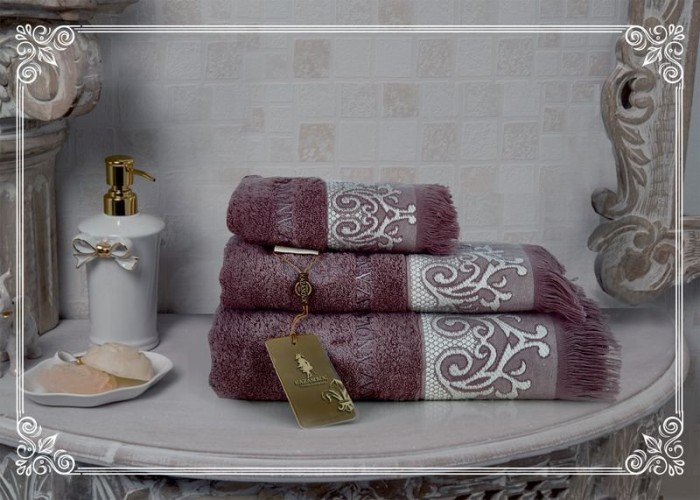 Полотенца Казанова Комплект полотенец Donna (глинтвейн) 30х50см(3) К63-164-30х50