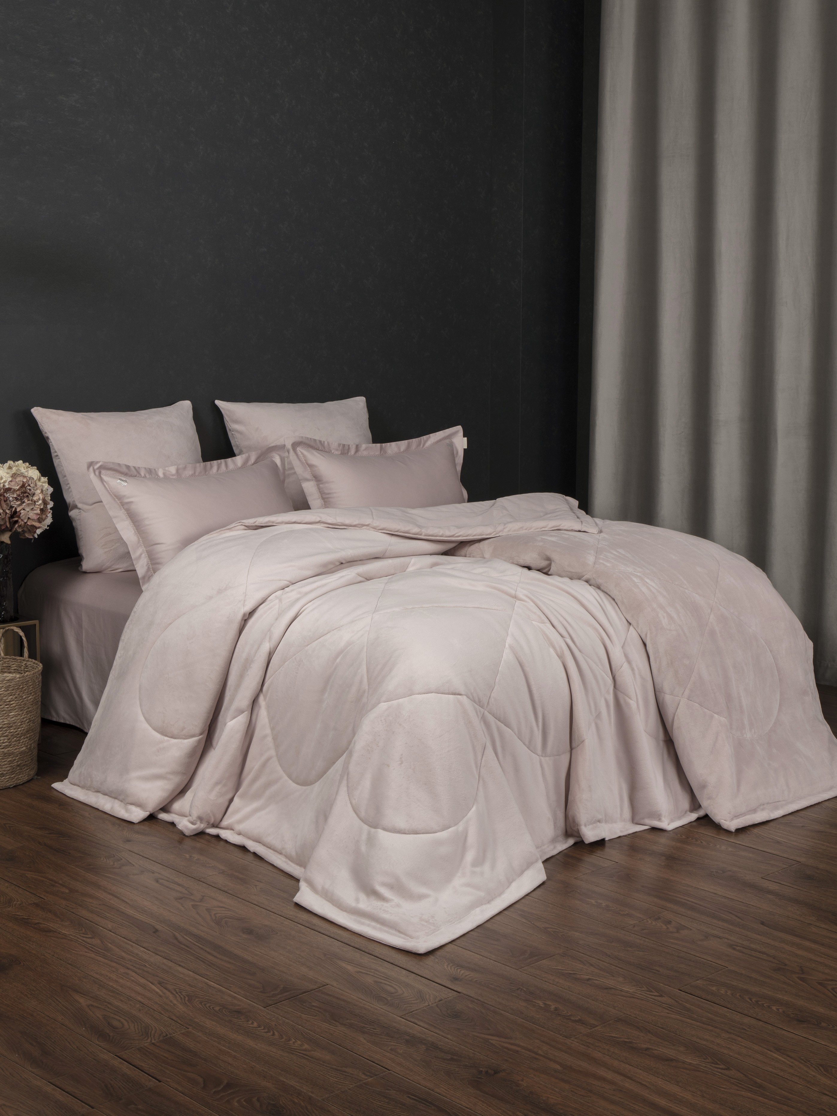 Комплекты для сна Lindor Fluffy (лайт пудра) Egyptian Cotton комплект Евро 