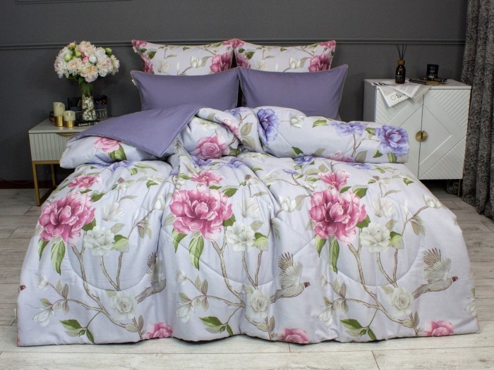 Комплекты для сна Зарина (лаванда) Cotton Евро