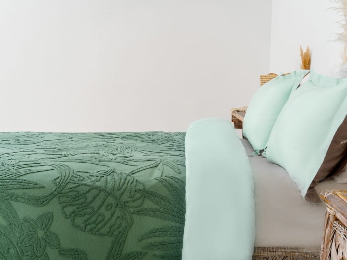 Покрывало Arya махровое Botanical Garden Зеленый