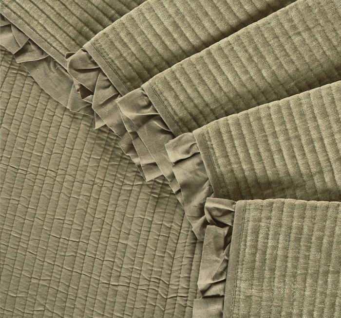 Покрывало Arya синель Clouds Зеленый