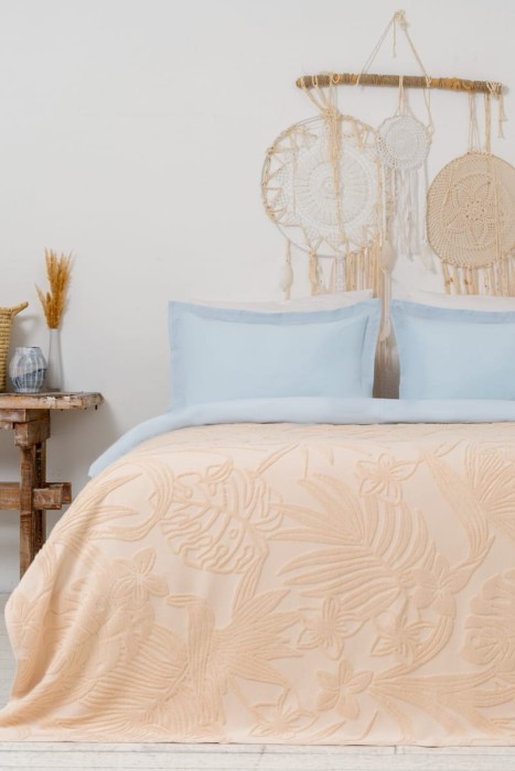 Покрывало Arya махровое Botanical Garden Светло-Бежевый