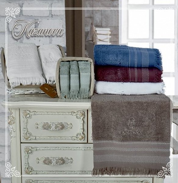 Полотенца Казанова Комплект полотенец Simona (мята) 30х50см(3) К63-136-30х50