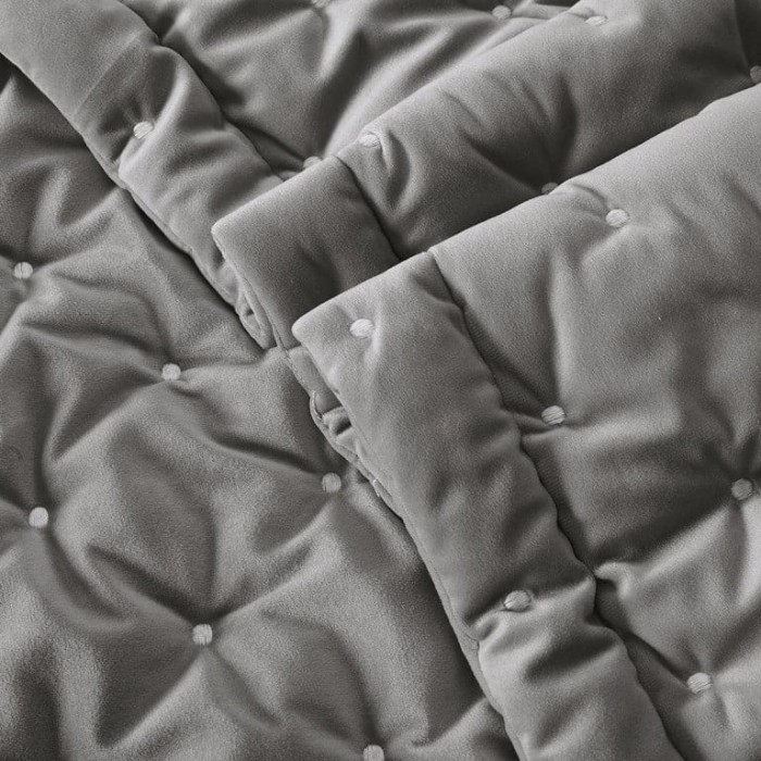 Покрывало Arya Бархат Ansel Серый