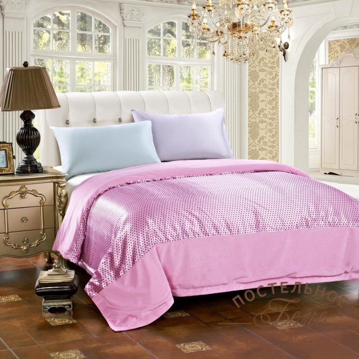 Рэйнольд (горох pink) Покрывало 200х220