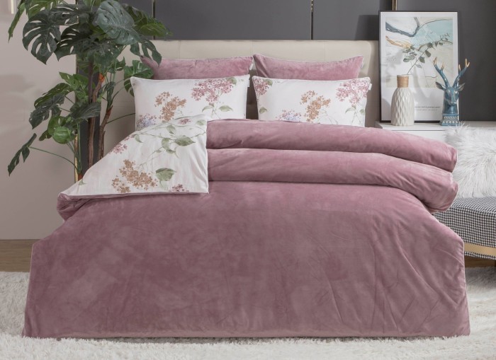 Комплекты постельного белья Бегония (маджента) Евро