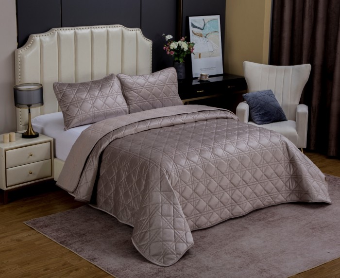 Покрывало Dori (серый беж) Евро