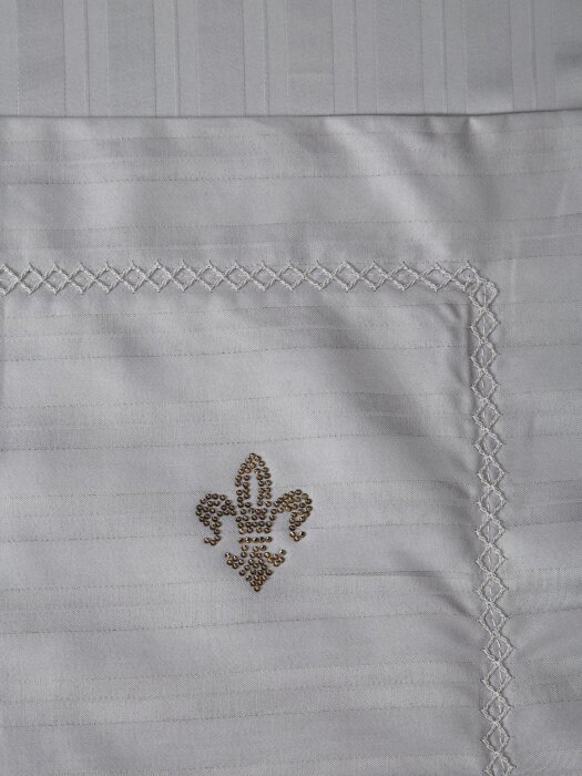 Комплекты для сна Stripe Royal (серебро) Egypt Cotton Евро K-ЕВРО-3083 к-т