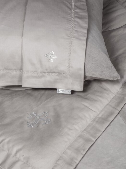 Комплекты для сна Lindor Fluffy (серый беж) Egyptian Cotton Евро