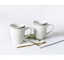 Набор кружек Arya White Stoneware 2 ед Зеленый