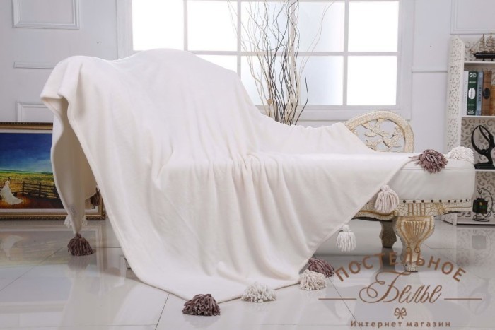 Tassel №1 (молоко) Покрывало 220х230
