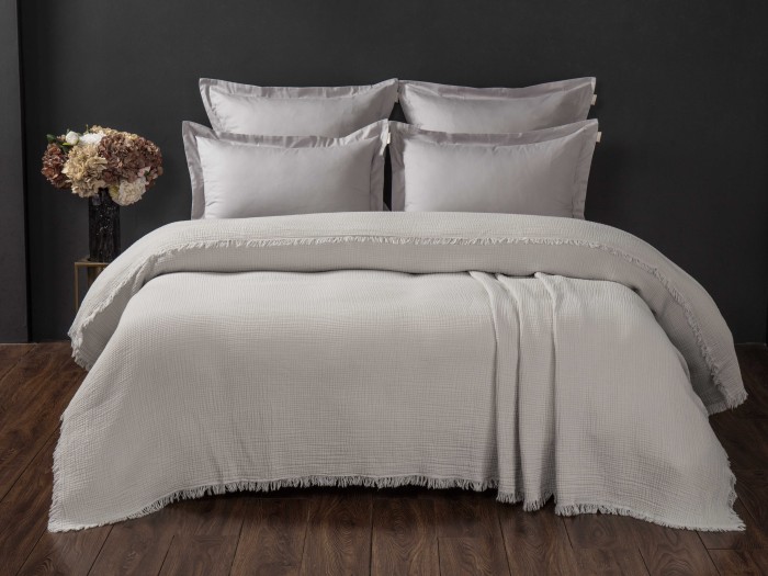 Комплекты для сна Stonewash Muslin (серебро жемчуг) Евро