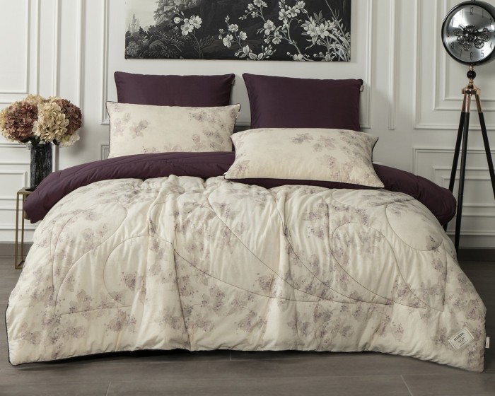 Комплекты для сна Linen Batik (бургунди лен) Евро