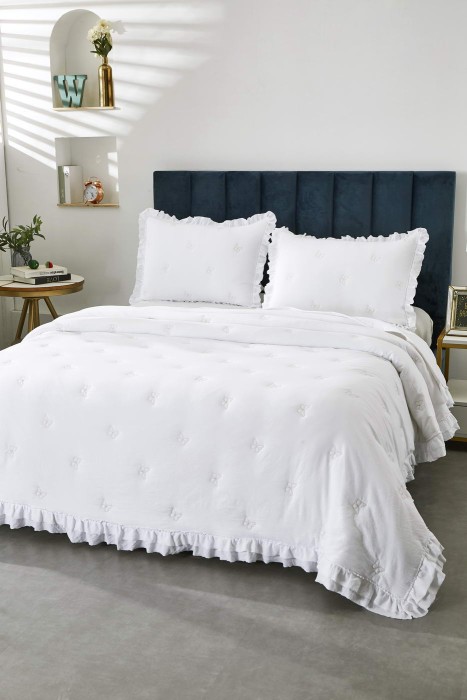 Ребека (белая) Покрывало 160х220