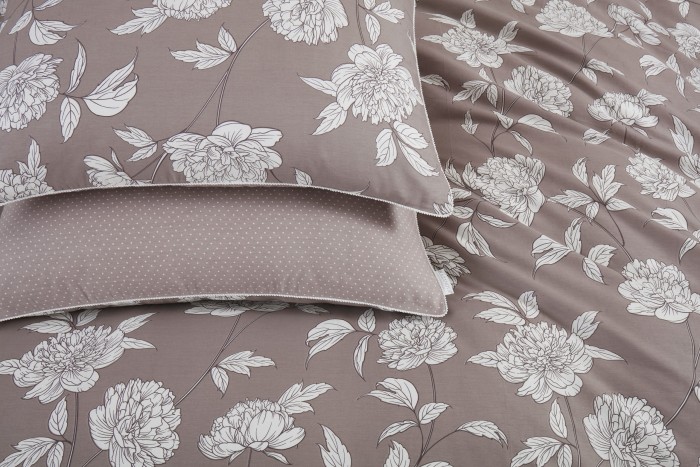 Комплект постельного белья Эстель (мокко) Cotton Евро