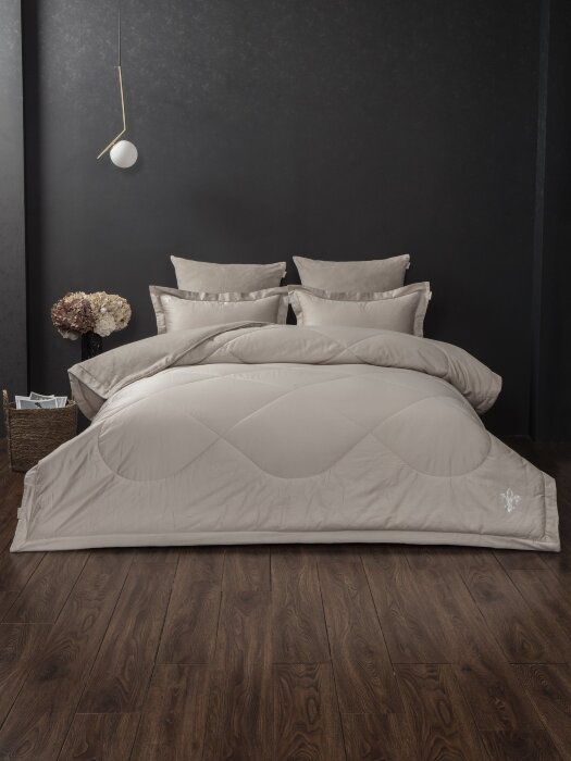 Комплекты для сна Lindor Fluffy (крем) Egyptian Cotton Евро