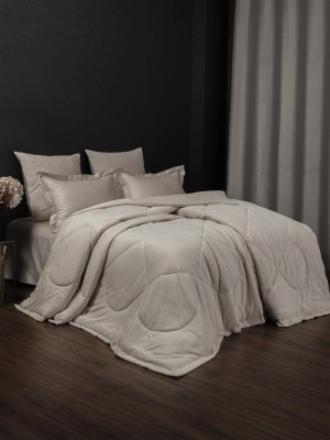 Комплекты для сна Lindor Fluffy (крем) Egyptian Cotton Евро