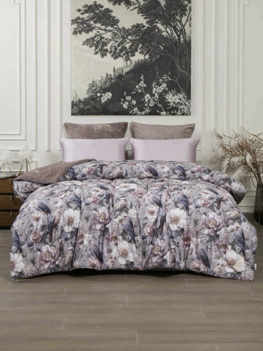 Комплекты для сна Амели (капучино лавандовое серебро) ABC Egypt Cotton Tencel Евро