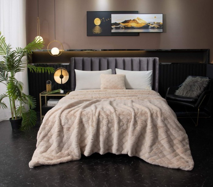 Бернард (крем) Покрывало 160х220