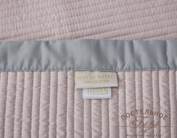 Марисоль покрывало пепельно-розовое 160х220