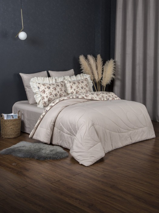 Комплекты для сна Linen Satin Фиделия (натуральный бежевый) Евро