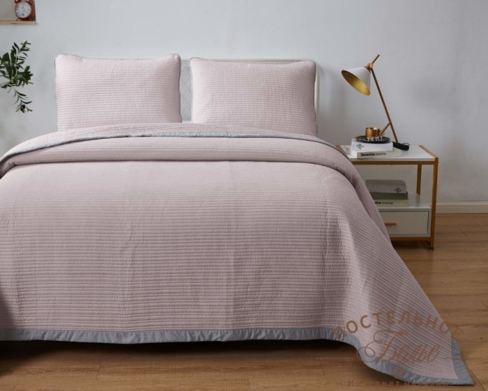 Марисоль покрывало пепельно-розовое 230х250