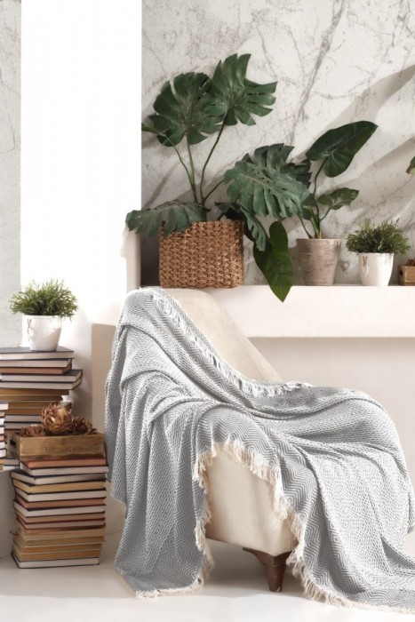 Покрывало LINA цвет серый (GREY) 170x200