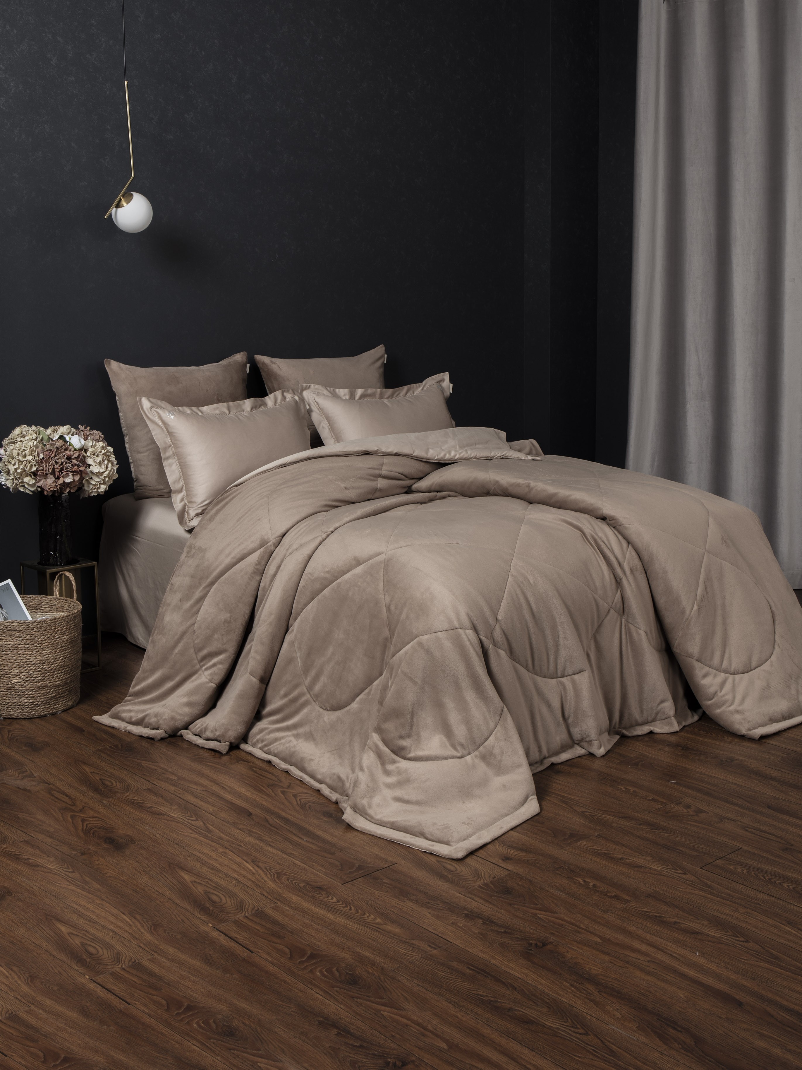Комплекты для сна Lindor Fluffy (карамель) Egyptian Cotton комплект Евро 