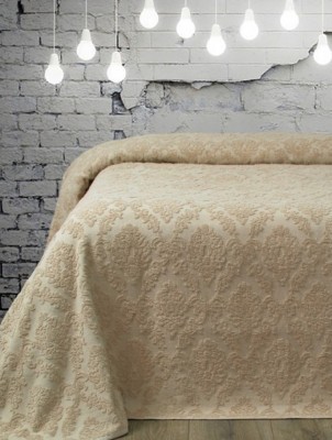 Покрывало махровое Damask бежевый 210 х 240 см