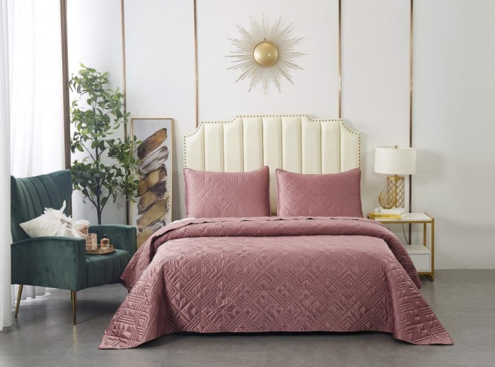 Себастьян (пепел роза) Покрывало 230х250